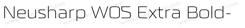 Neusharp W05 Extra Bold字体转换